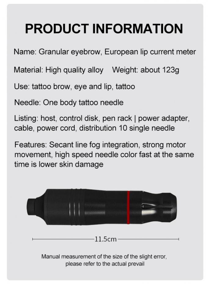 Conjunto de máquina de tatuaje rotativo con fuente de alimentación Aurora II Popular Kit de lápiz de tatuaje incluyendo pistolas de tatuaje 24