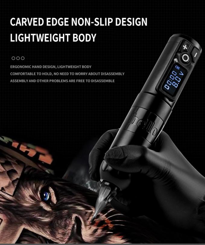 Ambici&oacute;n Soldado Digital Display Arma el&eacute;ctrica de tatuaje M&aacute;quina inal&aacute;mbrica M&aacute;quina rotativa de l&aacute;piz de tatuaje M&aacute;quina para artista de tatuajes 20