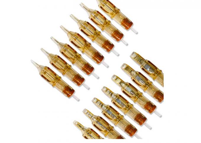 20pcs/caja Cartucho amarillo tatuaje ceja agujas de maquillaje permanente 2