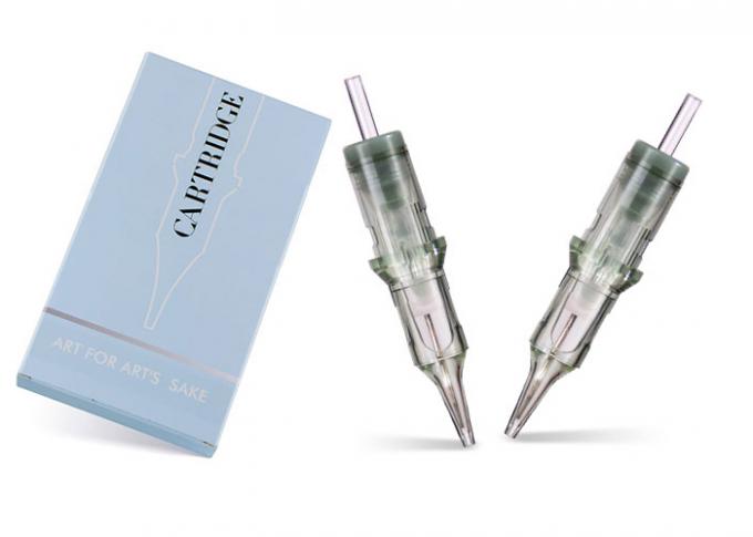 Agujas de maquillaje semipermanentes de acero inoxidable de color verde 2
