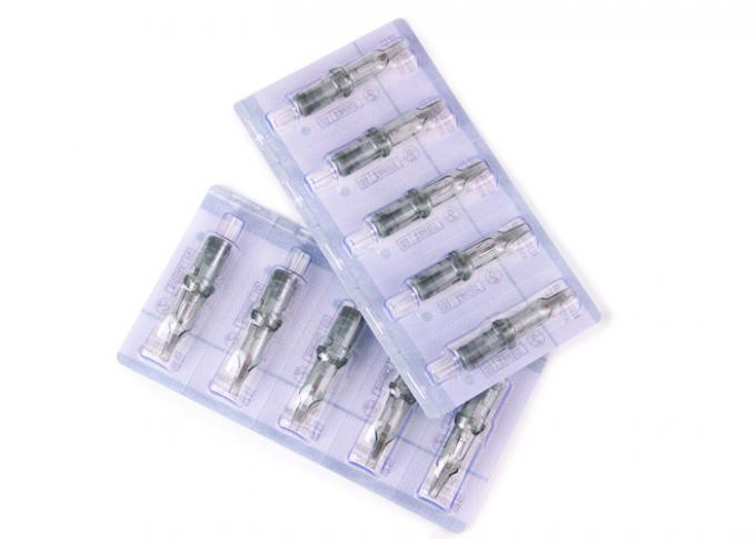 Agujas de maquillaje semipermanentes de acero inoxidable de color verde 1